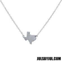 Load image into Gallery viewer, Sterling Silver Texas State Map Necklace
